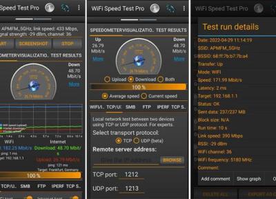 چگونه مانند حرفه ای ها تست سرعت اینترنت و وای فای بگیریم؟ معرفی اپلیکیشن WiFi Speed Test Pro
