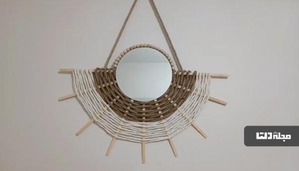 این آینه دکوری شیک را خودتان بسازید